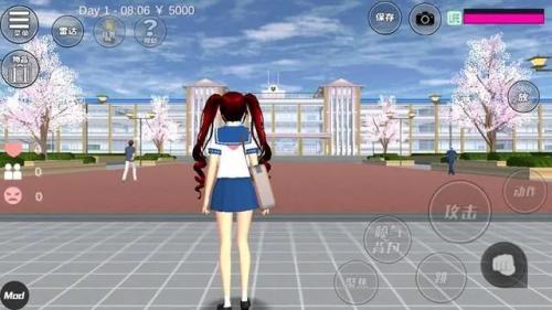 樱花校园模拟器1.039.07英文版(sakura schoolsimulator)