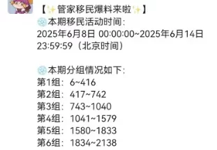 无尽冬日6月移民分组战力限制一览