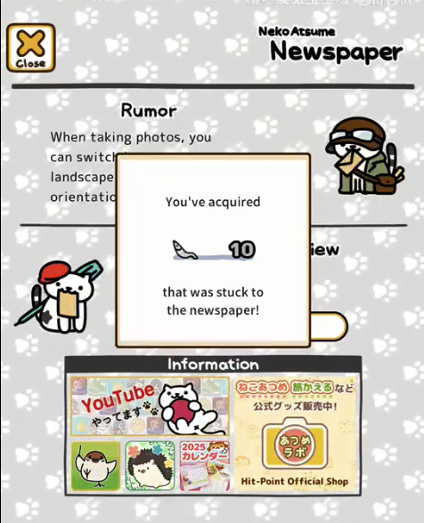 猫咪后院2(Nekoatsume2)